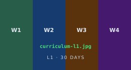 Level 1 curriculum thumbnail — 4 weeks